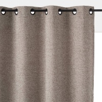 Штора  с люверсами с плетеным эффектом Pirjo 260 x 135 см каштановый LA REDOUTE INTERIEURS  фото, kupilegko.ru